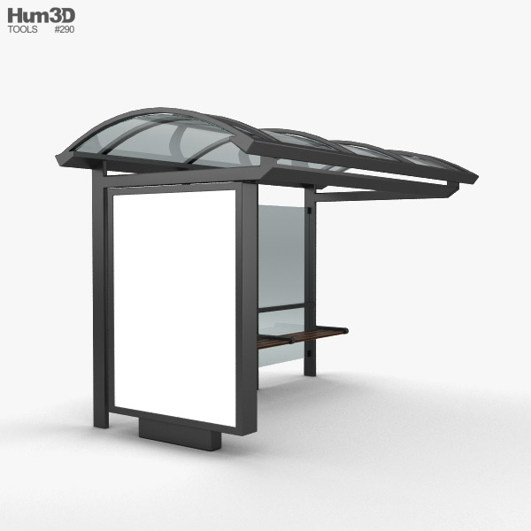 Bus Stop 3d Model Architecture On Hum3d