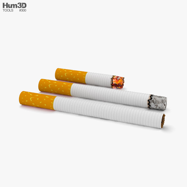 Cigarettes 3D model - Hum3D