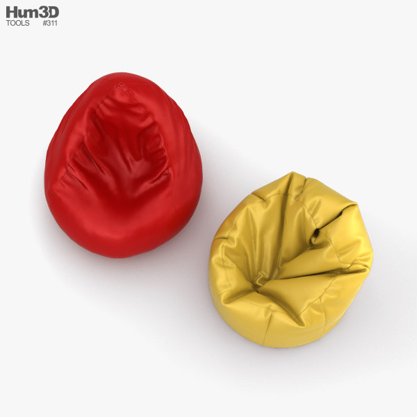 Bean Bag 3d Model Furniture On Hum3d