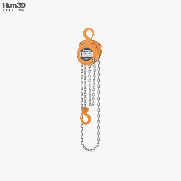 Hand Chain Hoist 3D model Life and Leisure on Hum3D