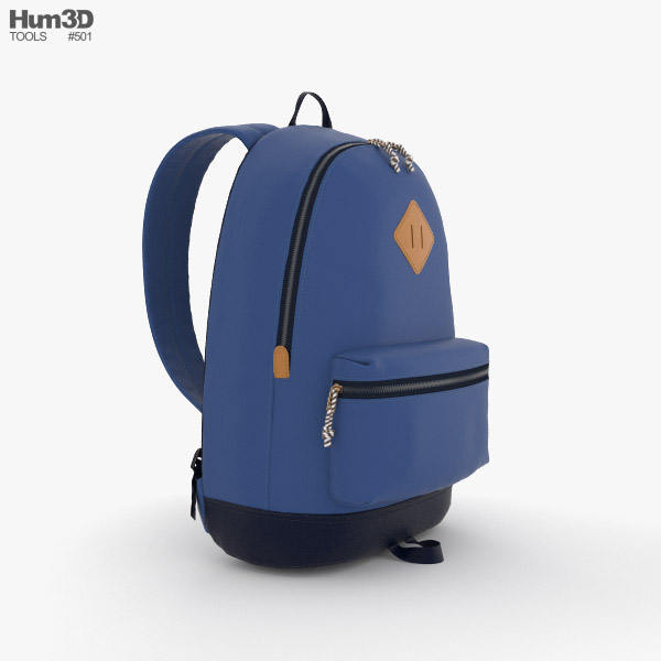 Backpack 3D model - Clothes on Hum3D
