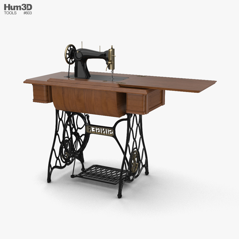 Singer Sewing Machine 3D model - Life and Leisure on Hum3D