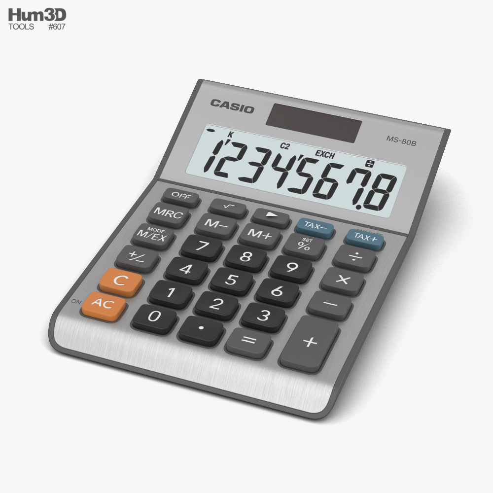 Calculator 3d model life and leisure on hum3d
