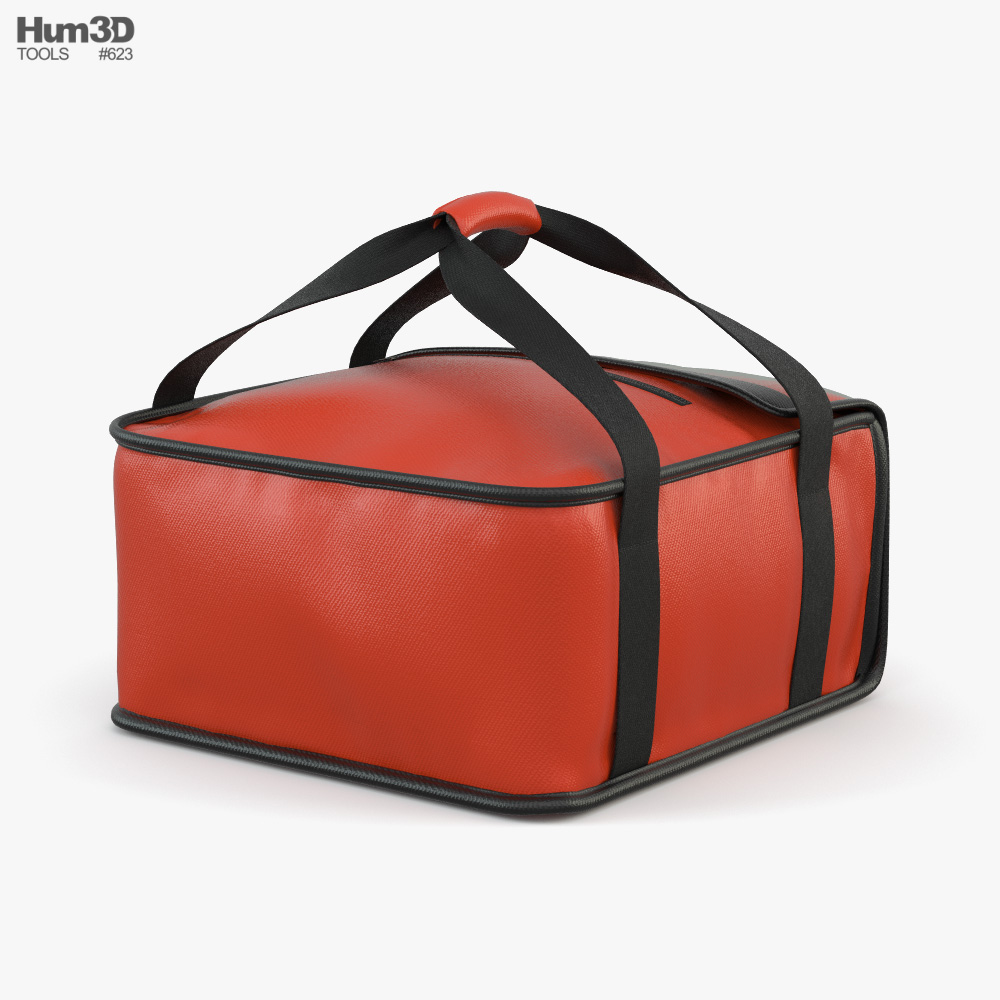 Download Food Lunch Pizza Delivery Bag 3D model - Food on Hum3D