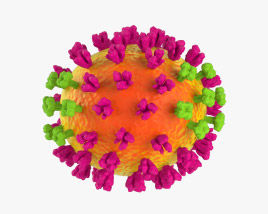 Flu (Influenza) Virus 3D model