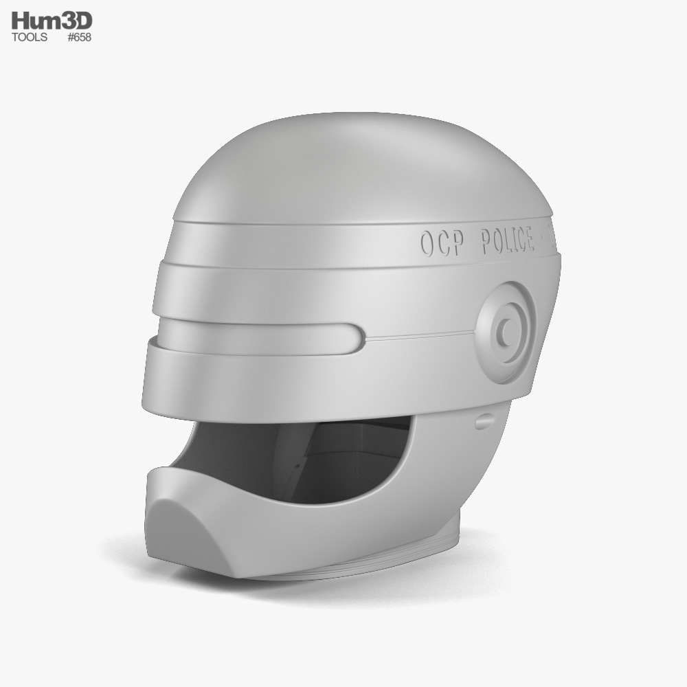 Robocop Helmet 3D model - Clothes on Hum3D