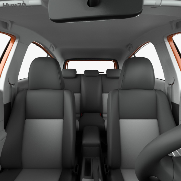 Toyota Prius C With Hq Interior 2012 3d Model