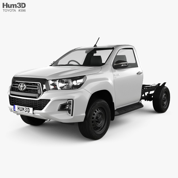 Toyota Hilux Single Cab Chassis Sr 2019 3d Model Vehicles On Hum3d
