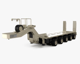 M1000 Heavy Equipment Transport Semi Trailer 2013 3D model