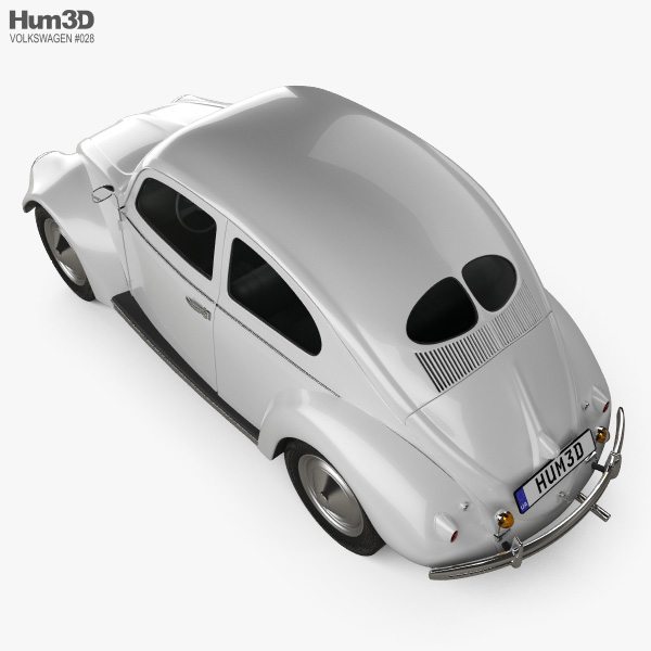 Volkswagen Beetle 1949 3D model - Vehicles on Hum3D