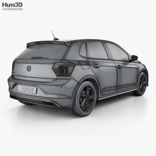 Volkswagen Polo R Line 5 Door 2017 3d Model Vehicles On Hum3d