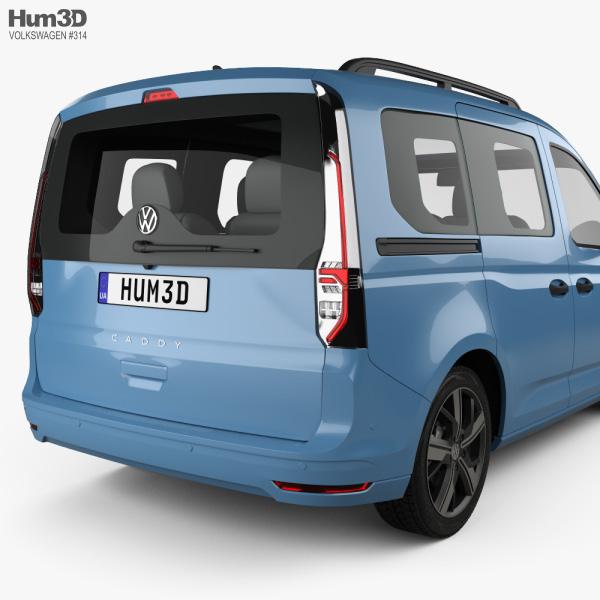 Volkswagen Caddy Life 2020 3d Model Vehicles On Hum3d