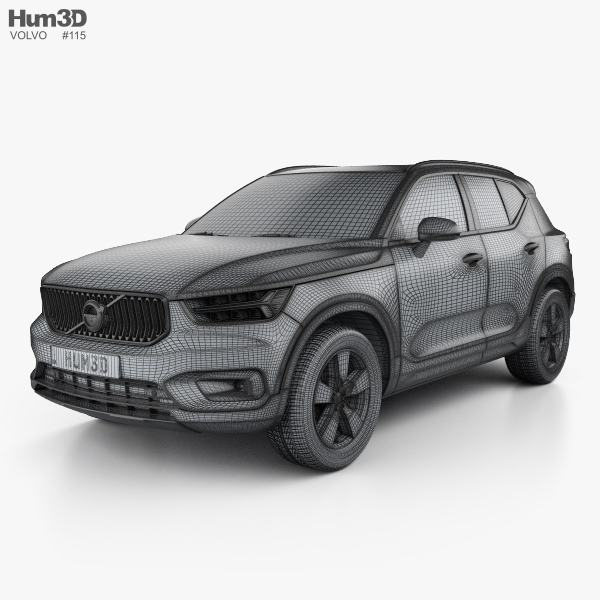 Volvo Xc40 With Hq Interior 2017 3d Model Hum3d