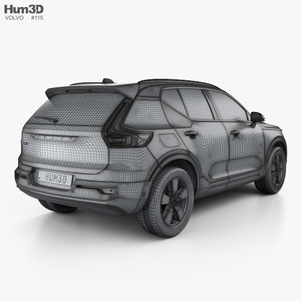 Volvo Xc40 With Hq Interior 2017 3d Model Hum3d