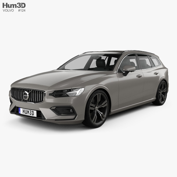 Volvo V60 T6 Inscription 2018 3d Model Vehicles On Hum3d