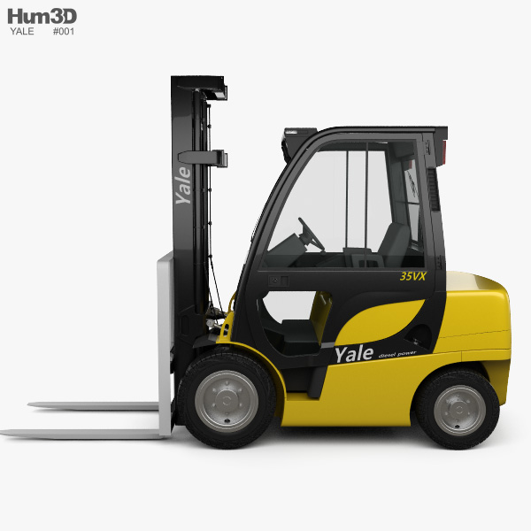 Yale Gdp 35vx Forklift 2012 3d Model Vehicles On Hum3d
