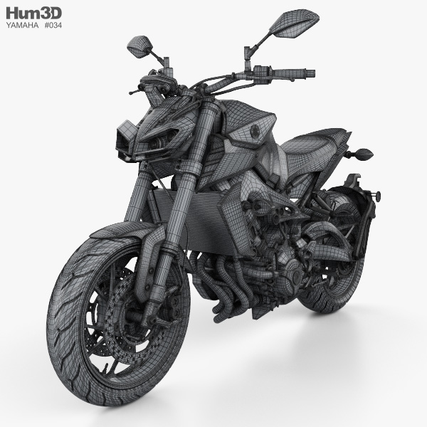 Yamaha Mt 09 17 3d Model Vehicles On Hum3d