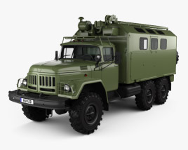 ZiL 131 Camion dell'esercito 1966 Modello 3D